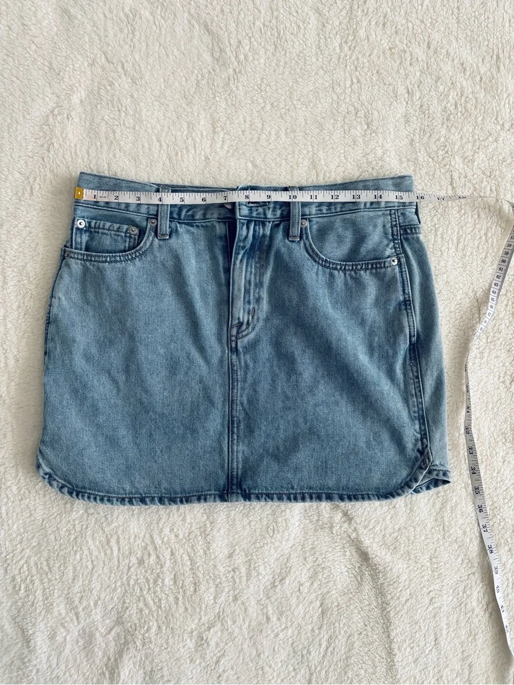 Pistola Denim Mini Skirt Women’s Size 28 Light Wash Jean Skirt Y2K Casual